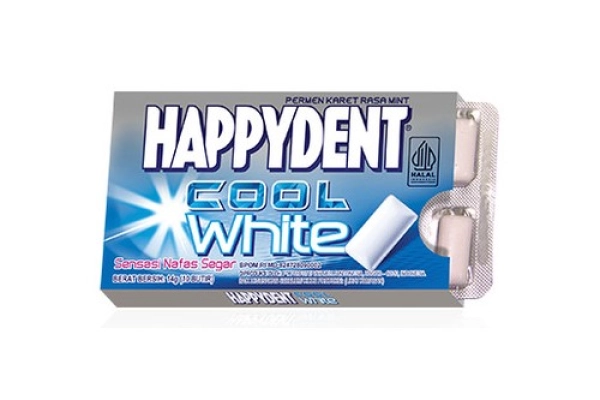 Confectionery HappyDent Cool White 14 gr (Strip) 1 ~item/2023/5/23/happydent7